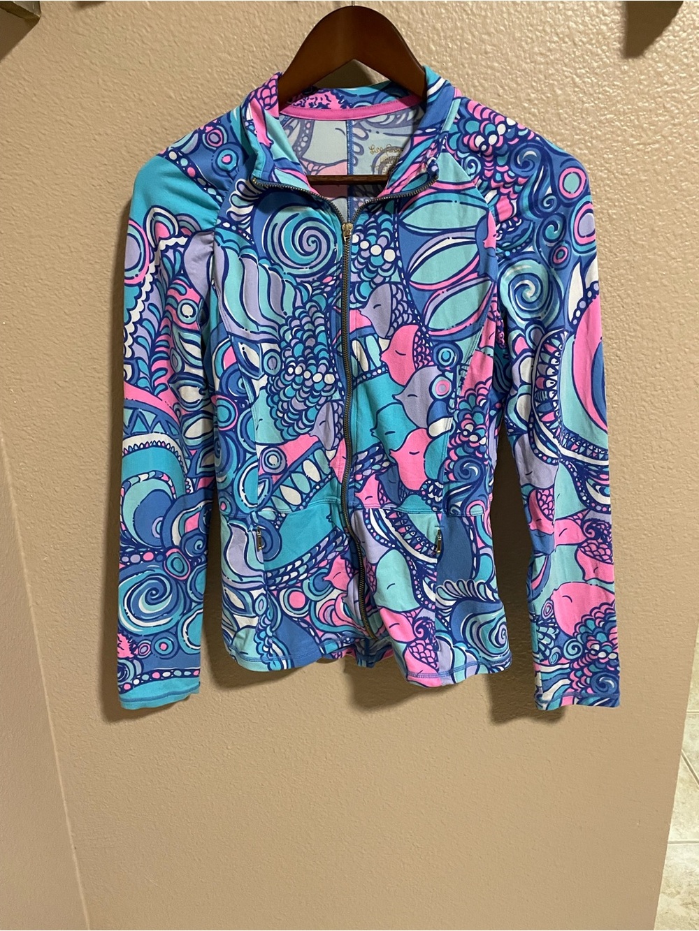 Lily Pulitzer Luxletic Multi-Color Zip Front Jacket